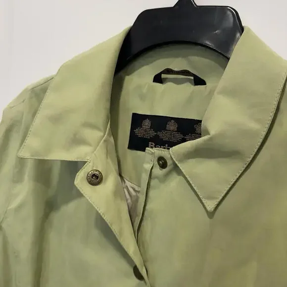 Vintage Barbour Kelsall Jacket Green Women’s Size 12 Medium Pockets PVC L2761 - Picture 10 of 15